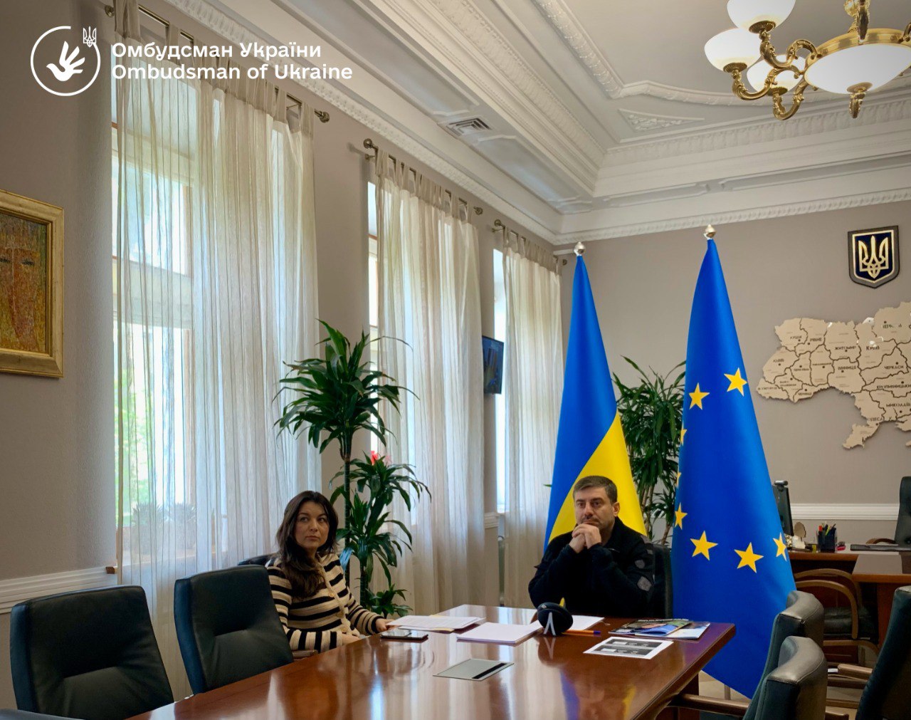Омбудсман Дмитро Лубінець провів онлайн-зустріч зі співробітниками Данського інституту з прав людини